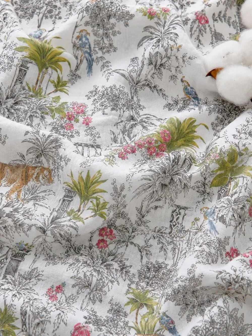 Cotton Blanket Muslin Blankets for Adult Reversible Flannel, Gifts for Women, Co